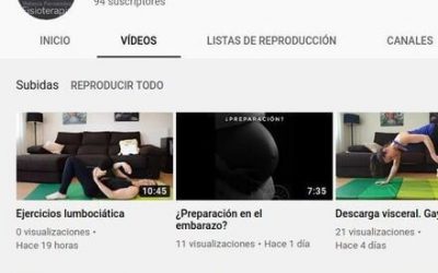 Rebeca Fernández Fisioterapia en YouTube